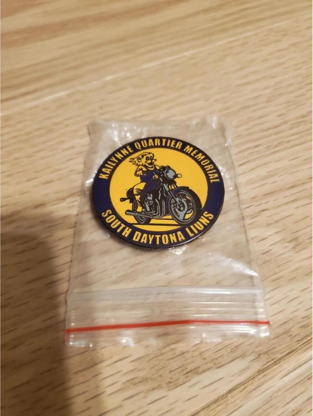Kailynne Quarter Memorial South Daytona Lions Pin